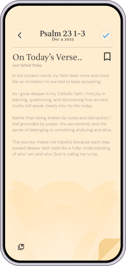 Write about Today's Verse